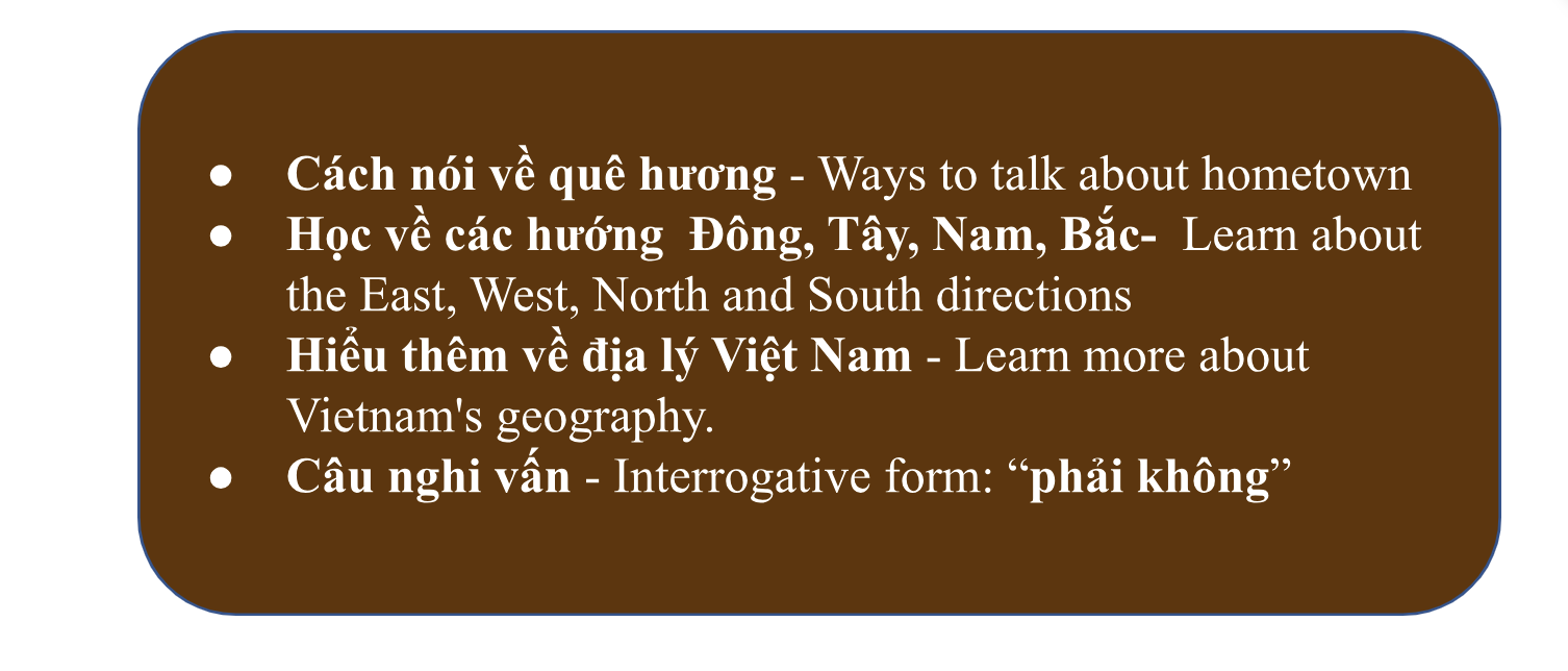 Book 1: Unit 2.1- Quê em ở đâu? (Where is your hometown?) 2 VtozI5W