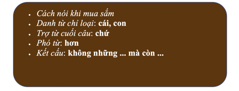 Book 2- Bài 1: ÔNG MUỐN MUA GÌ Ạ? (What do you want to buy?) 1 book 2 bai 1 overview