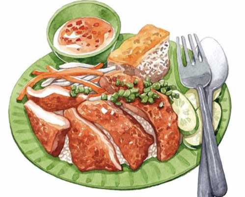 Vietnamese Alphabet: Example for each letter (with picture) 7 broken rice