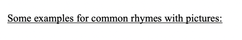 Syllable (Vowels with consonants) 4 example 2