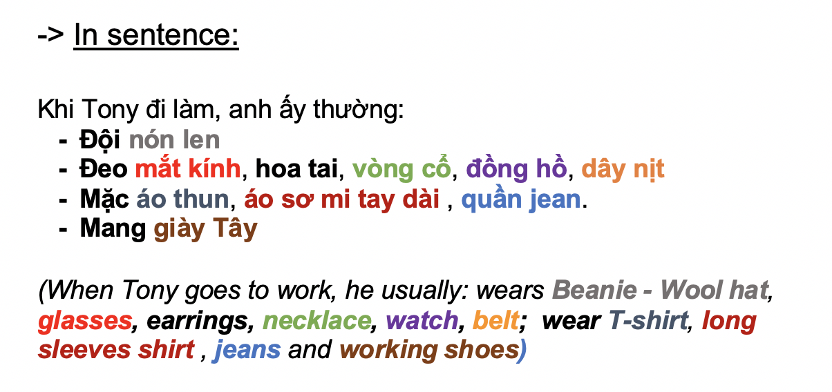 Danh từ chỉ Đồ Vật : Quần áo - Thời trang (Clothing- Fashion) 76 UUSJ1pw