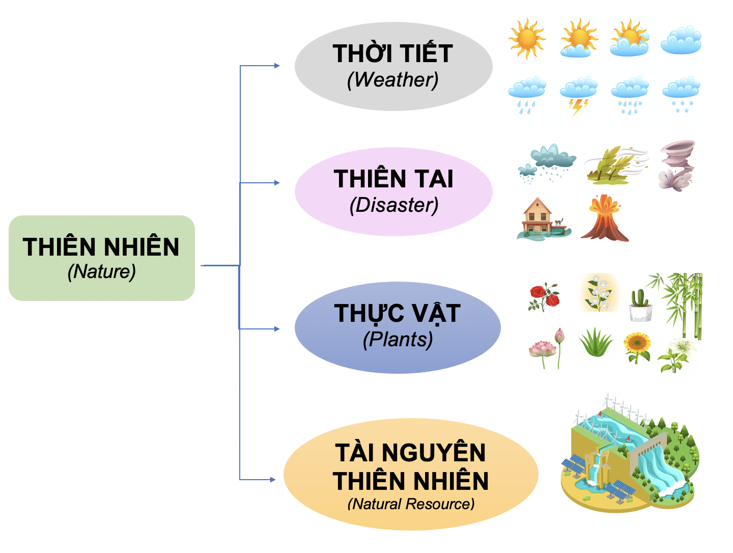 Danh từ Cụ thể (Concrete noun)- Danh từ chỉ Thiên nhiên (Nature) 2